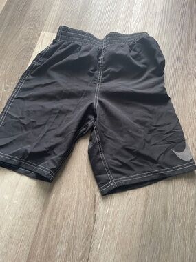 Nike Black Boys' Athletic Shorts with Contrast Stitching